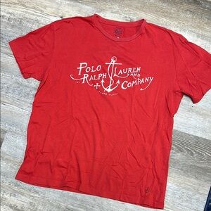 Polo by Ralph Lauren Red Men's Anchor  Shirt